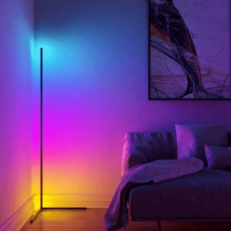 RGB Corner Floor Lamp with Remote Control - YilofyProducts