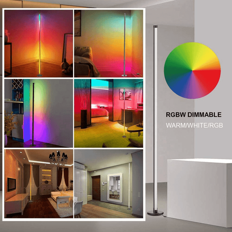 RGB Corner Floor Lamp with Remote Control - YilofyProducts