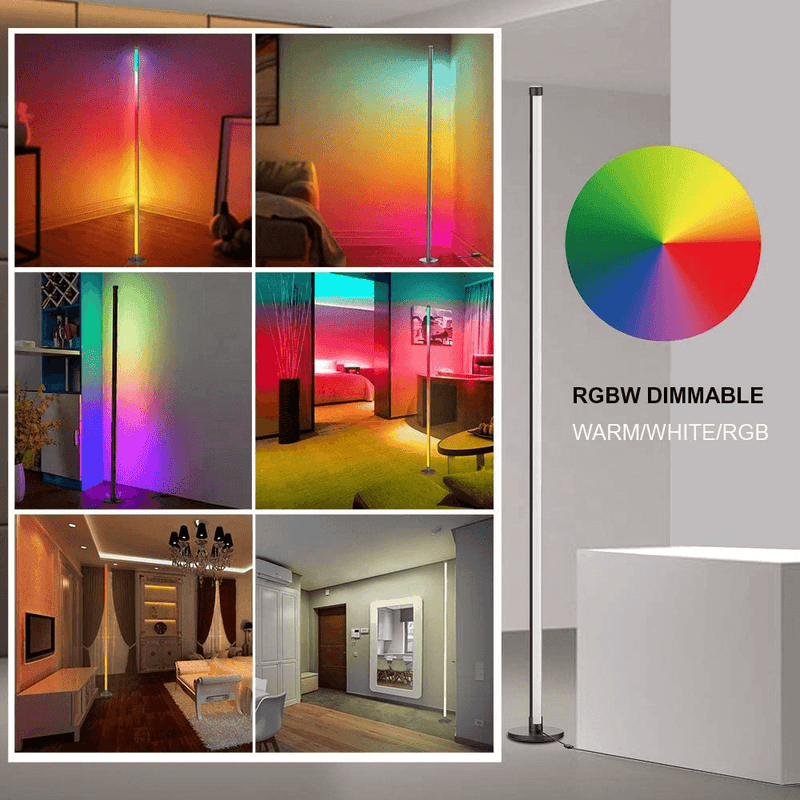 RGB Corner Floor Lamp with Remote Control - YilofyProducts